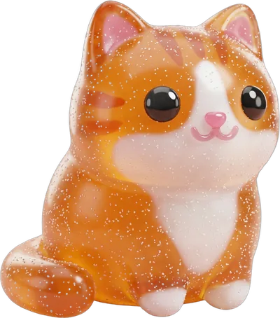 Max, el gato naranja, una de las mascotas de Gomis World Tour.